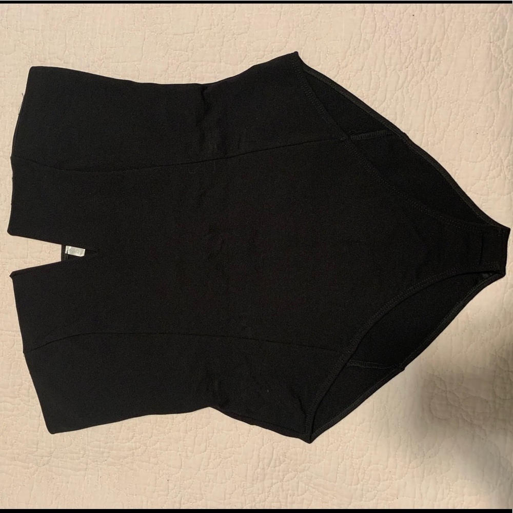 Urban Outfitters Black V-Cut Bodysuit